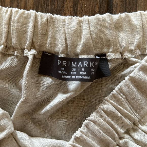 Primark size 6 cream linen style off the shoulder romantic top new with out tags - Picture 2 of 3